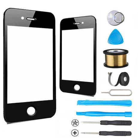 iPhone 4 Glass Screen Replacement Premium Repair Kit  - Black