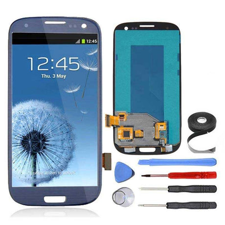 Samsung Galaxy S3 LCD Screen and Digitizer Assembly Premium Repair Kit - Pebble Blue