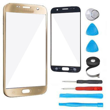 Samsung Galaxy S7 Glass Screen Replacement Premium Repair Kit - Gold
