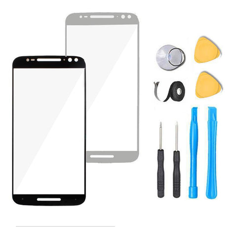 Moto X Style Glass Screen Replacement parts plus tools