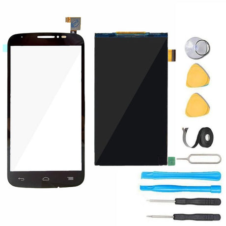 Alcatel One Touch Pop C7 LCD Display and Glass Screen + Touch Digitizer Replacement Premium Repair Kit - Black