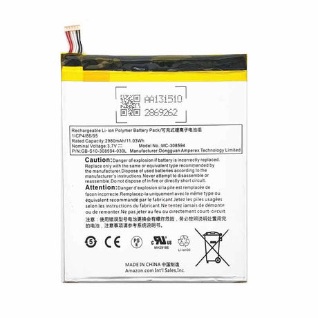 Kindle fire 7" (5th Generation) Battery Replacement 2980 mAh