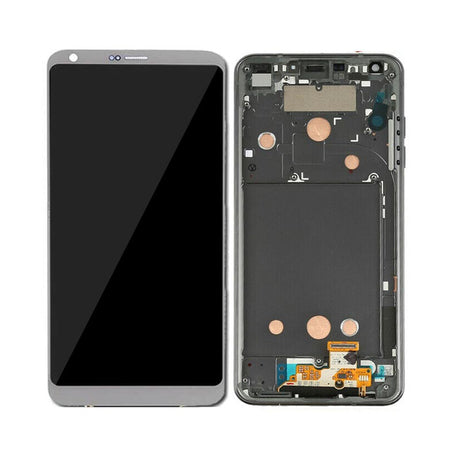 LG G6 Screen Replacement LCD with Frame - Gray / Silver