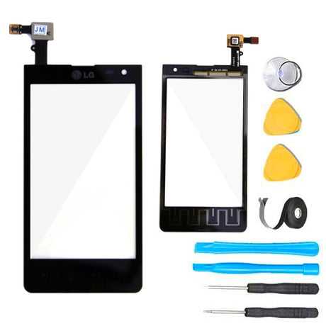 LG Lucid Glass Screen Digitizer Replacement Premium Repair Kit VS840 - Black