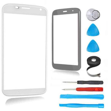 Motorola Moto X (First Generation) Glass Screen Replacement Premium Repair Kit - White - PhoneRemedies