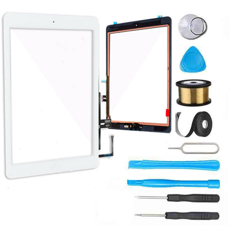 iPad 6 (2018) Screen Replacement Glass + Touch Digitizer Premium Repair Kit 6th Gen A1893 | A1954 - White