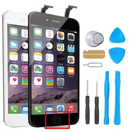 iPhone 7 Plus Screen Replacement +LCD + Digitizer + Home Button + Small Parts Repair Kit - Black or White