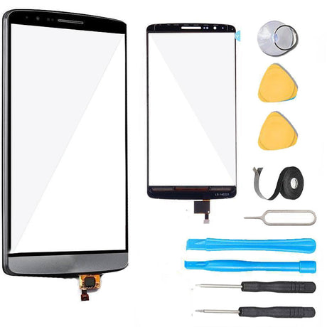 LG G3 Glass Screen Digitizer Replacement Premium Repair Kit - Black