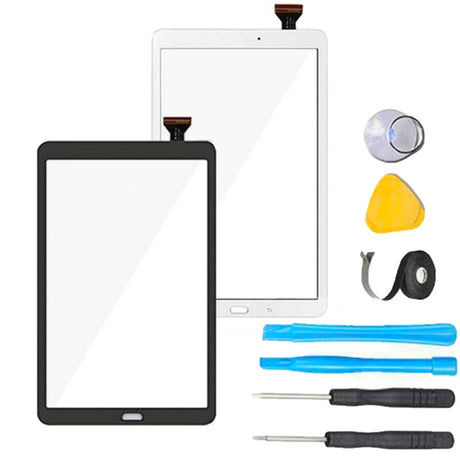 Samsung Galaxy Tab A 10.1 Screen Replacement Glass + Touch Digitizer Replacement Repair Kit T510 T580 T585 T587 T515 T517 - Black or White