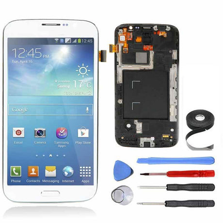 Samsung Galaxy Mega 5.8 LCD Screen, Frame and Digitizer Premium Repair Kit - White