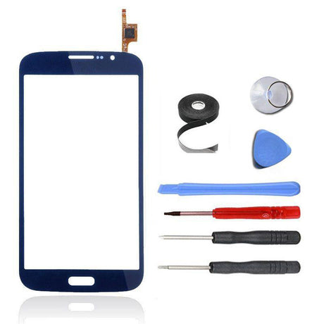 Samsung Galaxy Mega 5.8 Glass and Screen Digitizer Replacement Premium Repair Kit - Blue