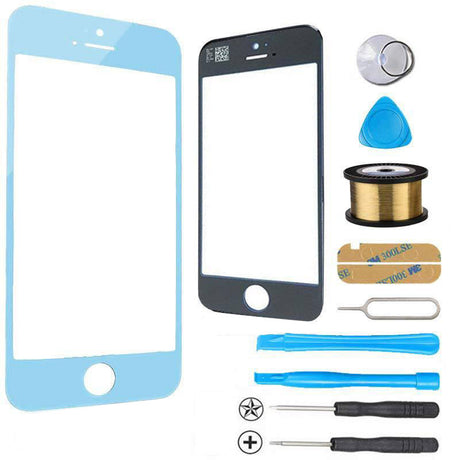iPhone 5s 5c 5 Glass Screen Replacement Premium Repair Kit - Light Blue