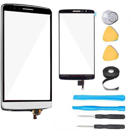 LG G3 Glass Screen Digitizer Replacement Premium Repair Kit - White