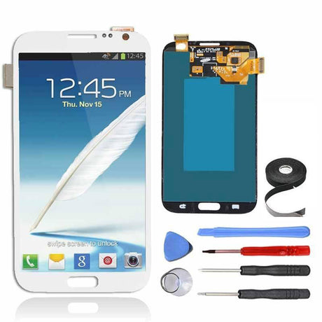 Samsung Galaxy Note 2 LCD Screen and Digitizer Assembly Premium Repair Kit - White