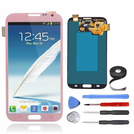 Samsung Galaxy Note 2 LCD Screen and Digitizer Assembly Premium Repair Kit - Pink