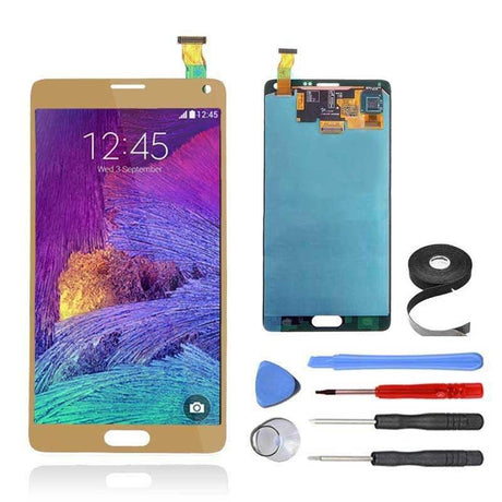 Samsung Galaxy Note 4 LCD Screen and Digitizer Assembly Premium Repair Kit - Gold
