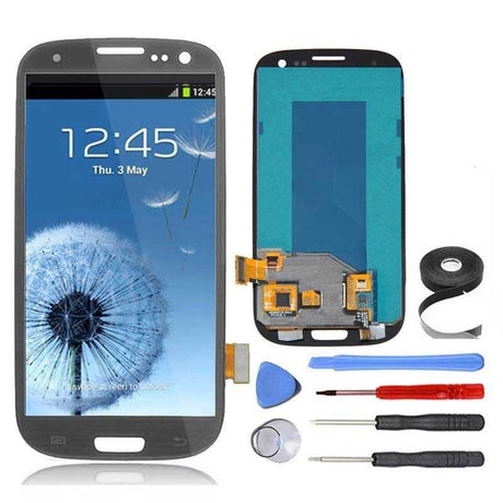 Samsung Galaxy S3 LCD Screen and Digitizer Assembly Premium Repair Kit - Gray