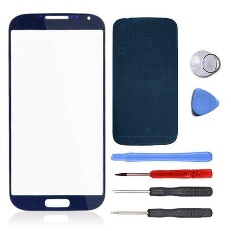 Samsung Galaxy S4 Glass Screen Replacement Premium Repair Kit - Navy Blue