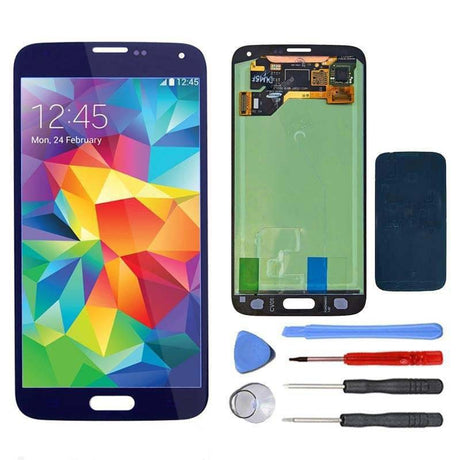Samsung Galaxy S5 LCD Screen and Digitizer Assembly Premium Repair Kit - Dark Blue