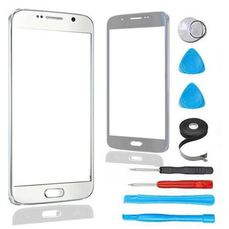 Samsung Galaxy S6 Glass Screen Replacement Premium Repair Kit - White