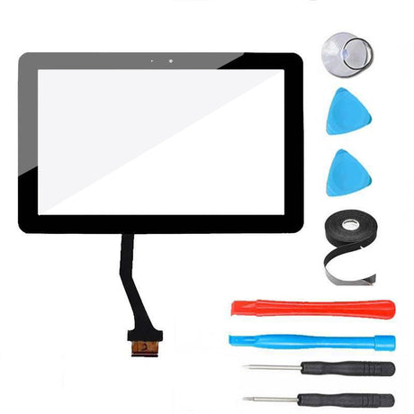 Samsung Galaxy Tab 2 (10.1") P5113 | P5110 | P5100 Glass Screen and Touch Digitizer Replacement Premium Repair Kit - Black