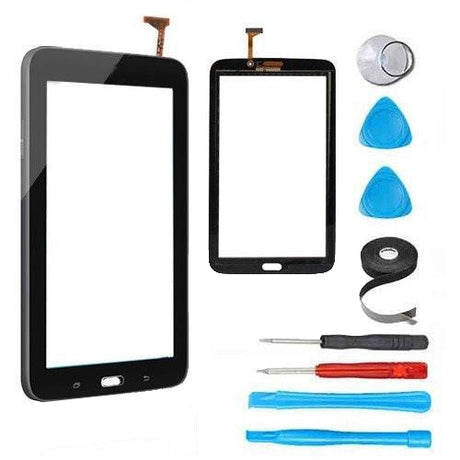 Samsung Galaxy Tab 3 (7") Glass Screen and Touch Digitizer Replacement Premium Repair Kit (With Speaker hole) - Black