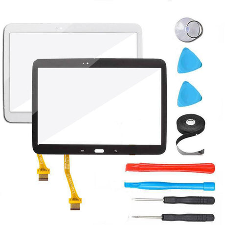 Samsung Galaxy Note 10.1 Glass and Touch Screen Digitizer Replacement Premium Repair Kit GT-N8000 N8010 N8013 - Black / White