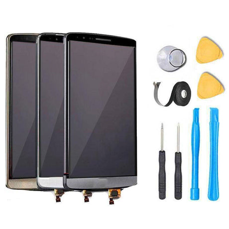LG G3 LCD Screen Replacement and Digitizer Premium Repair Kit - Black Gold White