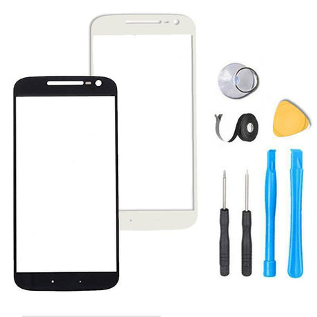 Motorola Moto G4 Glass Screen Replacement Premium Repair Kit G 4th - XT1620 XT1621 XT1622 XT1625  - Black / White