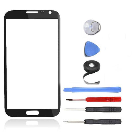 Samsung Galaxy Note 2 Glass Screen Replacement Premium Repair Kit - Black