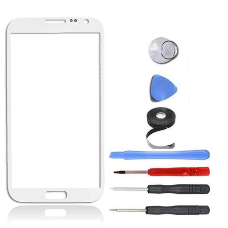 Samsung Galaxy Note 2 Glass Screen Replacement Premium Repair Kit - White
