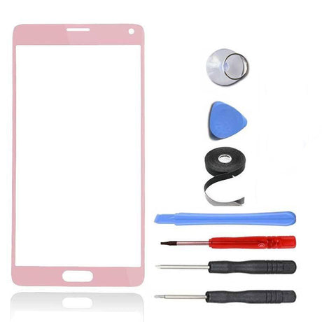 Samsung Galaxy Note 4 Glass Screen Replacement Premium Repair Kit - Pink
