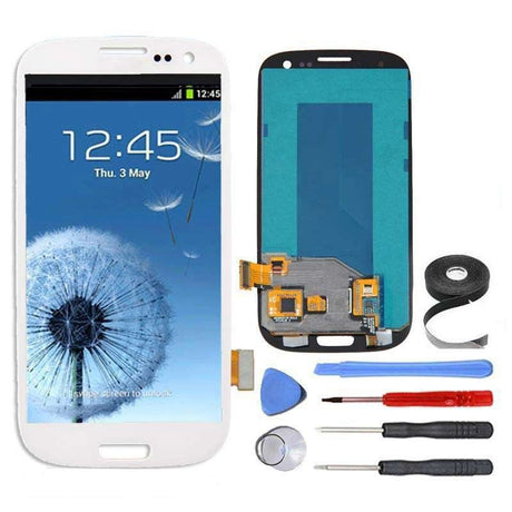 Samsung Galaxy S3 Screen Replacement LCD and Digitizer Assembly Premium Repair Kit - White