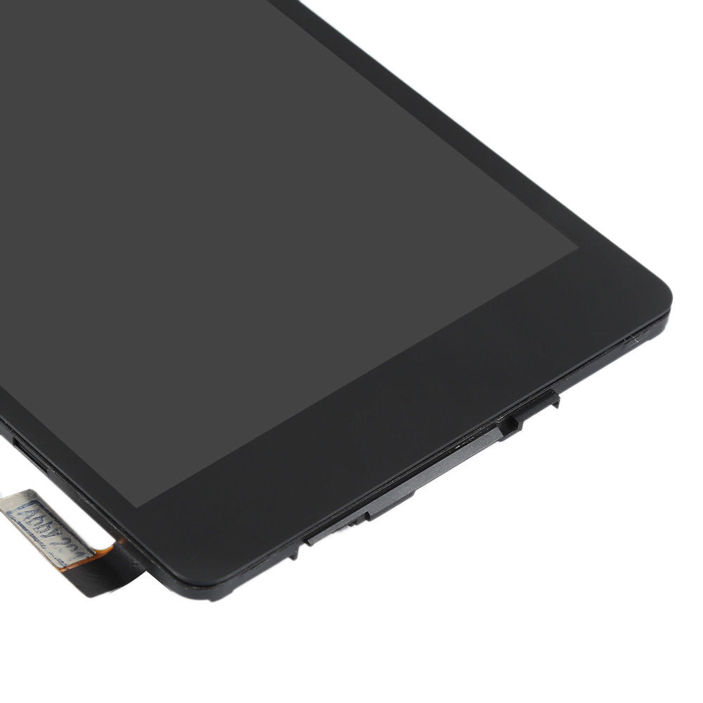 LG Tribute HD Screen Replacement + LCD + FRAME + Digitizer Display Premium Repair Kit LS676 K200MT K6B F740 - Black
