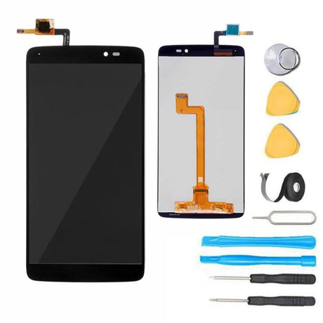 Alcatel One Touch Idol 3 Screen Replacement + LCD + Touch Digitizer Premium Repair Kit 6045 - Black