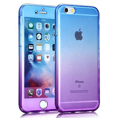 Ombre Gradient Transparent Protective Soft Case Cover - All iPhone Models