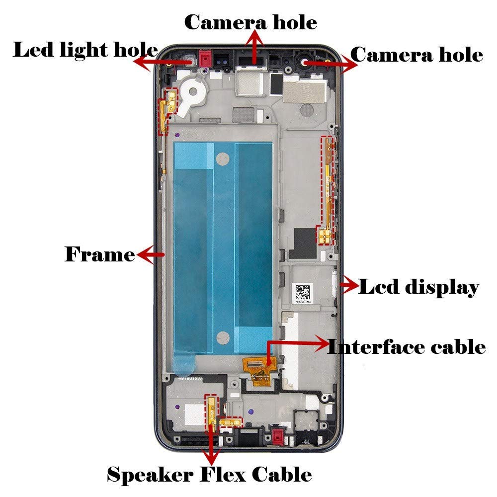 LG K40 Screen Replacement LCD + Touch Digitizer + FRAME Premium Repair Kit  X420 X420MM X420QM L423DL