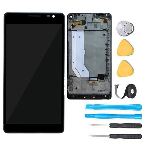 Nokia Lumia 950 XL Screen Replacement LCD + Frame + Digitizer Premium Repair Kit- Black