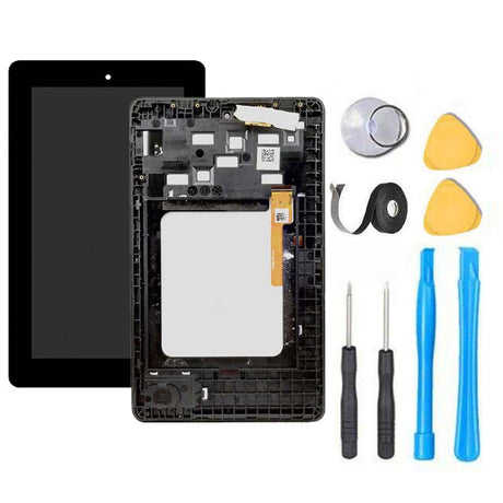 Amazon Kindle Fire HD 7 (5th Gen) Screen Replacement LCD Digitizer Frame Repair Kit 2015- SV98LN - Black