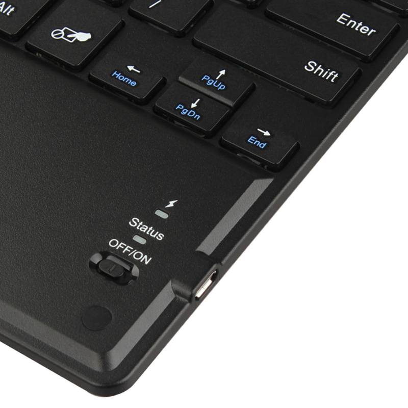 Universal Bluetooth Slim Keyboard for Android, Windows, iOS, Tablet, PC Laptop - Black or Silver