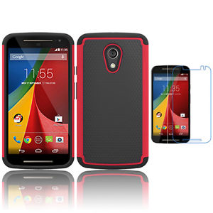 Rugged Armor Protective Case Cover - Motorola Moto G (1st generation)