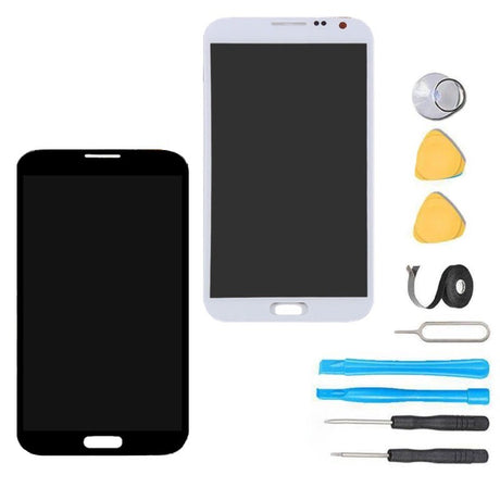 Samsung Galaxy S2 Screen Replacement + LCD + Touch Digitizer Assembly Premium Repair Kit - Black / White