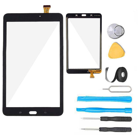 Samsung Galaxy Tab E 8.0 T375S Screen Replacement Glass + Touch Digitizer Repair Kit  - Metallic Black