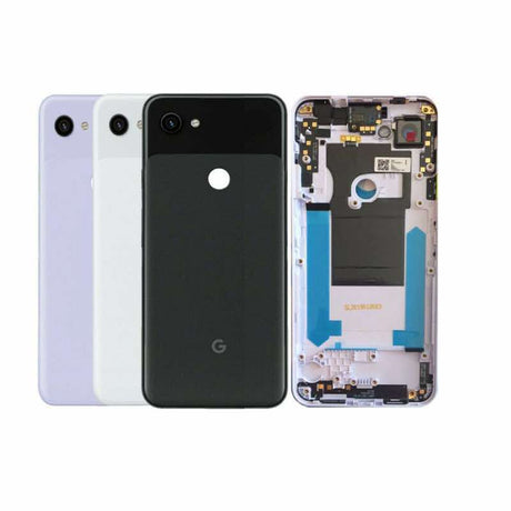 Google Pixel 3a XL Replacement Back Battery Cover - Black White Purple