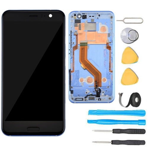 HTC U11 (5.5") Glass Screen Replacement LCD + Touch Digitizer + Frame Replacement Premium Repair Kit