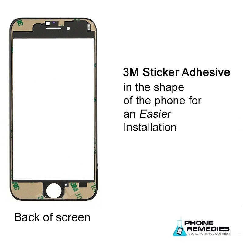 iPhone 7 Glass Screen Replacement Premium Repair Kit - Black - PhoneRemedies