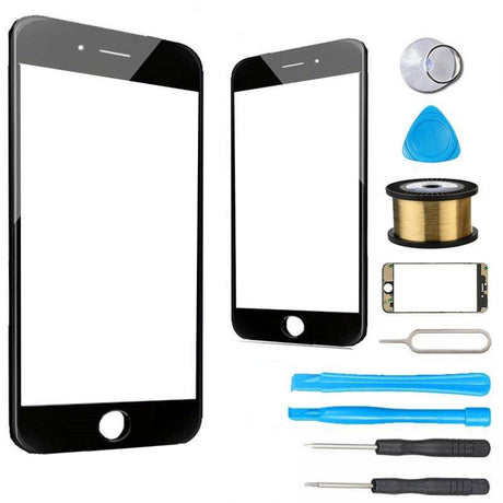 iPhone 7 Plus Glass Screen Replacement Premium Repair Kit - Black