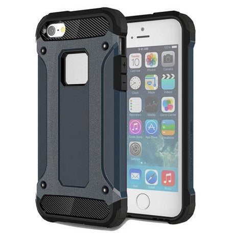 Black Rugged Armor Protective Hard Case Cover - All iPhone Models