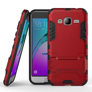 Hybrid Rugged Shockproof Rubber Stand Armor Protective Case Cover - Samsung Galaxy J7 2016 (J710)