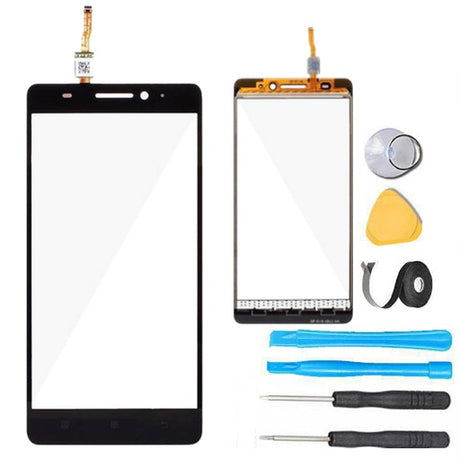 Lenovo K3 Note Glass Screen Replacement + Touch Digitizer Replacement Premium Repair Kit A7000 K50-T5 - Black